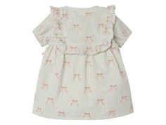 Lil Atelier coconut milk sløjfe kjole med striber til baby